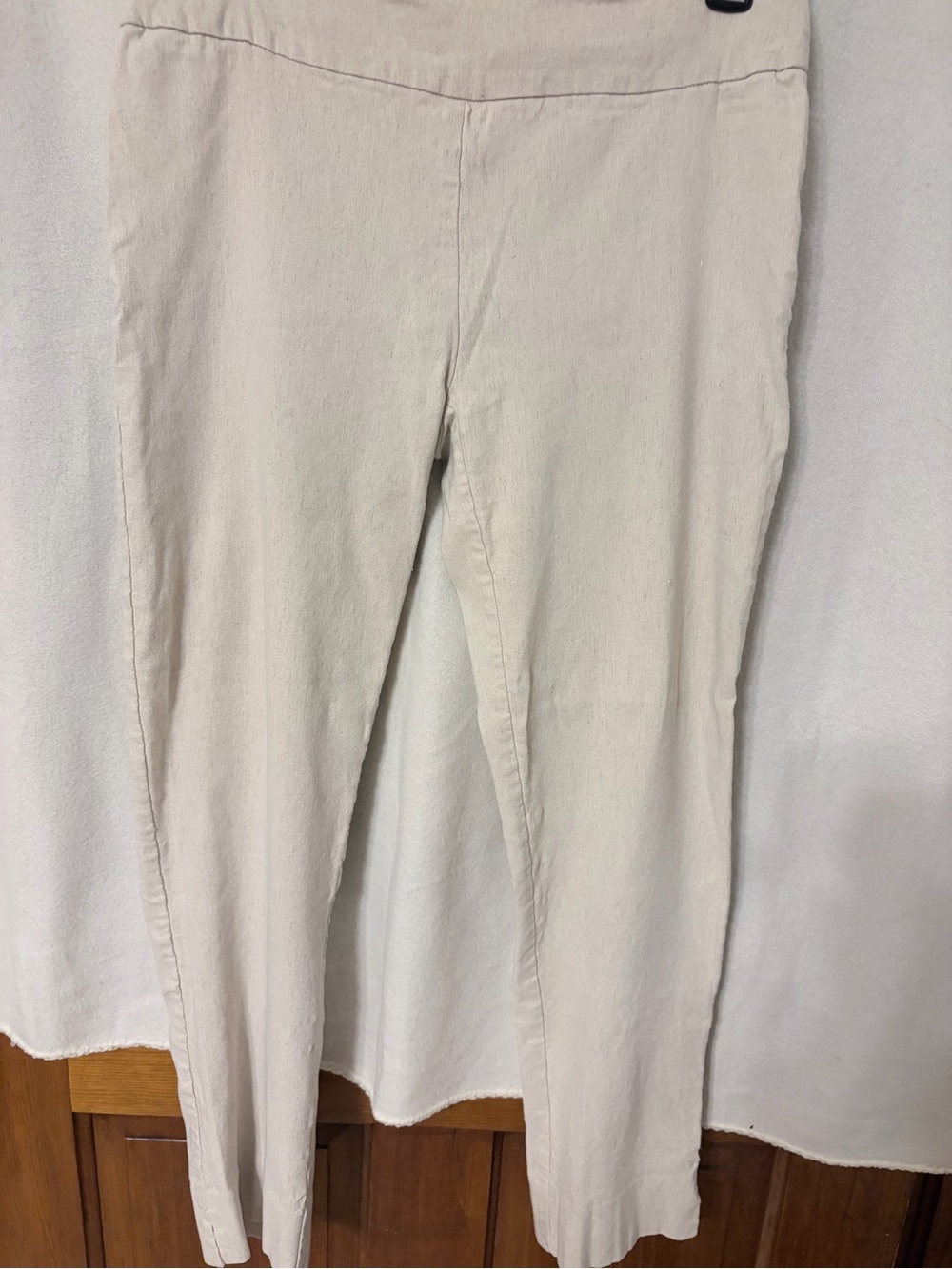 Zac & Rachel Linen Blend Cropped Capri Pants Women's